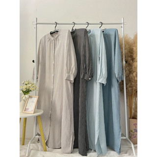 ชุดมินิเดรส เนื้อผ้าคอตตอนผสม (มินิกระดุมยาว-01)