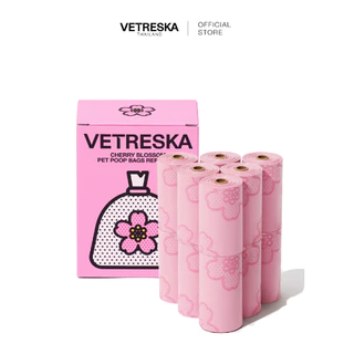VETRESKA ถุงเก็บอึ กลิ่นซากุระ Cherry Blossom Pet Poop