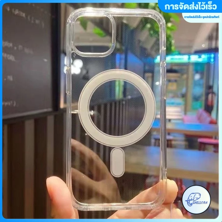 เคสใสกันกระแทก แม่เหล็กเคสสําหรับไอโฟน11 สำหรับIPhone16 14 13 12 15 promax 7P/8P X/XS โปร่งใส เกราะกันกระแทก สำหรับไอโฟน