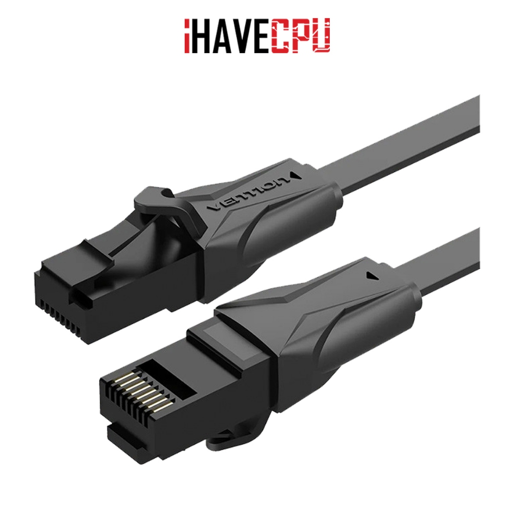สายแลน (lan cable) iHAVECPU VENTION FLAT CAT.6 UTP PATCH CABLE