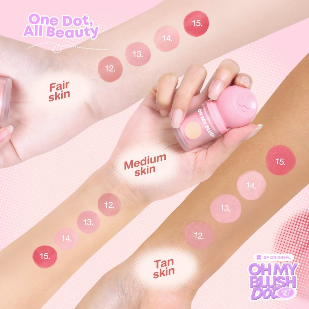 OH MY BLUSH DOT บลัชหัวโต (15 Colors) 3g.