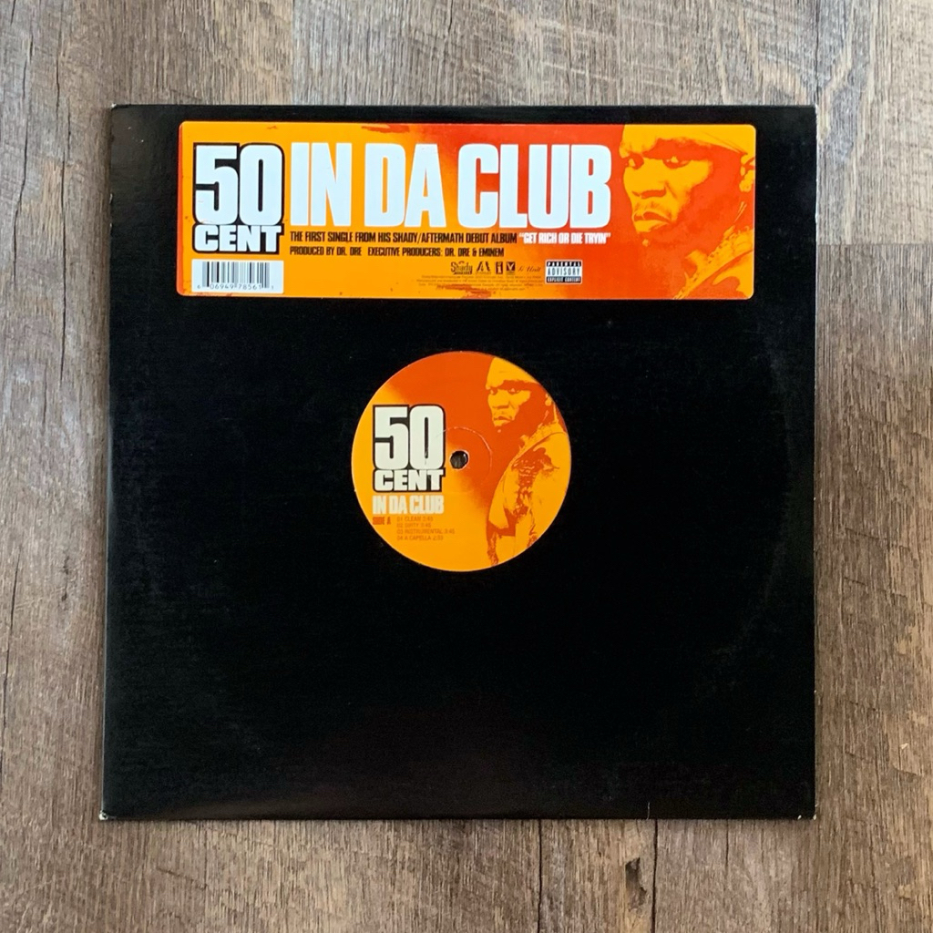 แผ่นเสียง 50 cent - In da club vinyl lp 12”(VG+)