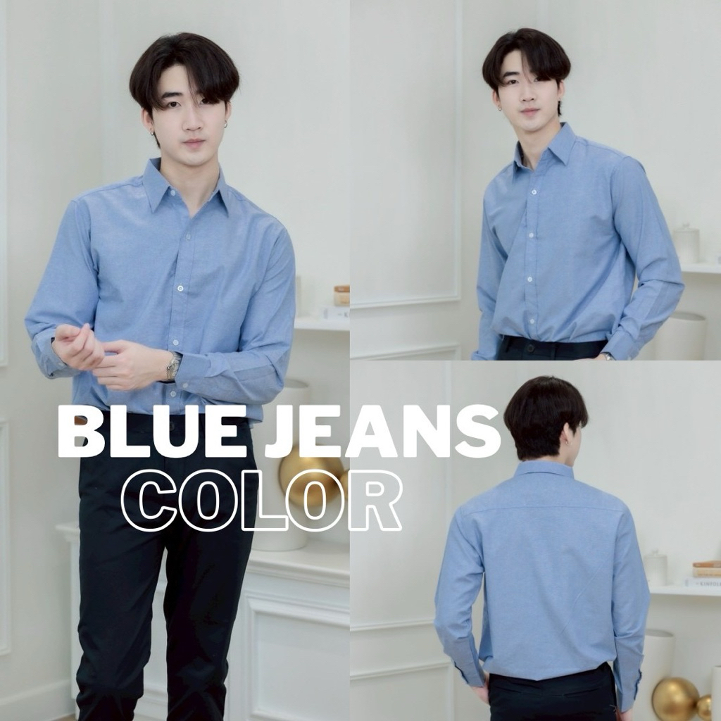 เสื้อเชิ้ตคอปกแขนยาว เสื้อเชิ้ตผู้ชาย(10สี) ผ้าOxford [M-XXXL] ราคา ถูกที่สุด ดีลบีเคเค แกลเลอรีภาพที่ 6