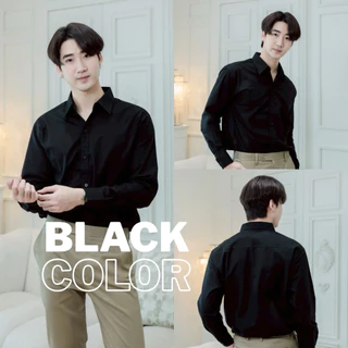 เสื้อเชิ้ตคอปกแขนยาว เสื้อเชิ้ตผู้ชาย(10สี) ผ้าOxford [M-XXXL]