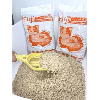 ทรายแมว เต้าหู้ Fuji บรรจุกระสอบ 18 กิโลกรัม เกรดพรีเมี่ยม จับตัวเป็นก้อน เก็บกลิ่น ทิ้งลงชักโครกได้