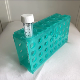 ที่วางหลอดทดลอง | Plastic Rack 4 ด้าน | Tube Rack สำหรับ Microcentrifuge 0.5–50 ml | คละสี (ส้ม/เหลือง/เขียว)