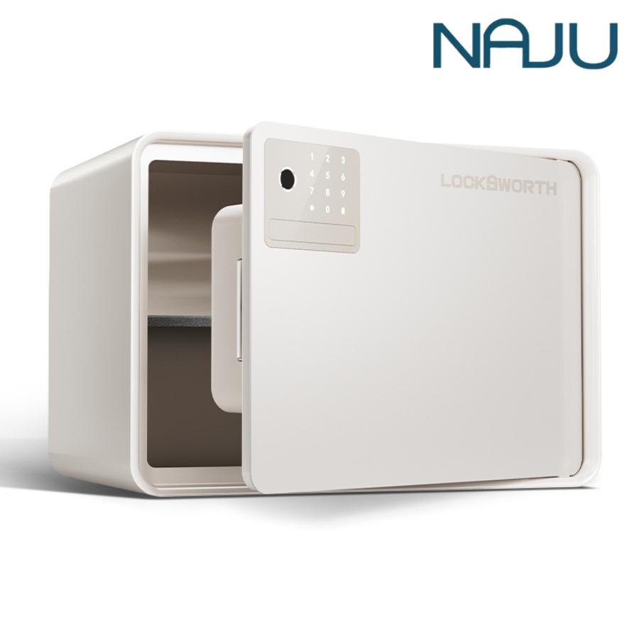 Naju ตู้เซฟ ตู้เซฟนิรภัย Safe Box ระบบรหัส สแกน มีกุญแจสำรอง กันสนิม ยึดผนังได้ มีเสียงเตือน