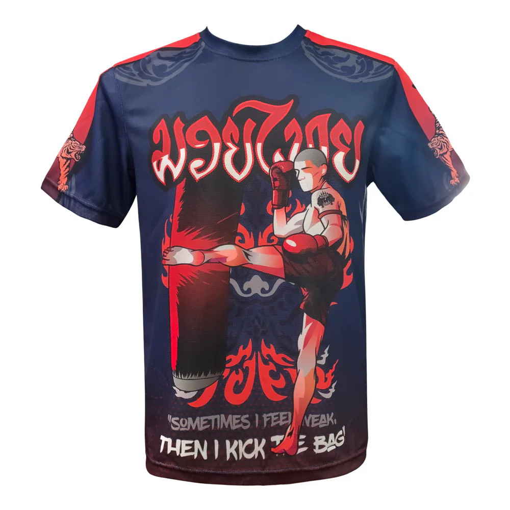 TUFF Muay Thai Boxing T-Shirt เสื้อยืดมวยไทย เสื้อกีฬา เสื้อฟิตเนส ใส่ออกกำลังกาย ลำลอง แฟชั่น