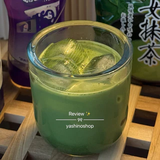 yashinoshop🚀[ส่งด่วนจาก กทม.]🍵 สั่งได้ 1 ใบ ต่อ 1 ออเดอร์เท่านั้น aesthetic 320ml แก้วใส แก้วมัทฉะ ทรงกระบอก แก้วหนา