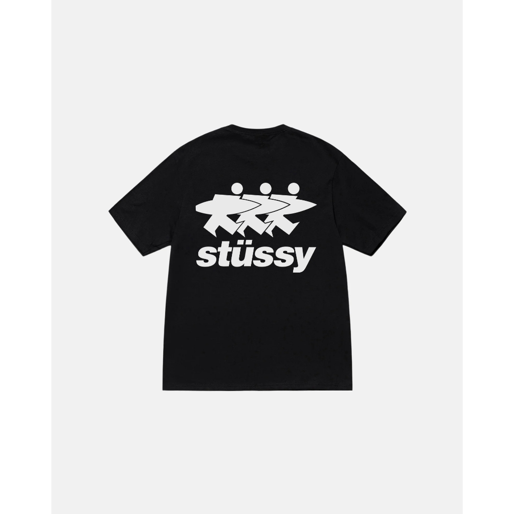 [ของแท้] STÜSSY SURFWALK TEE BLACK พร้อมส่ง