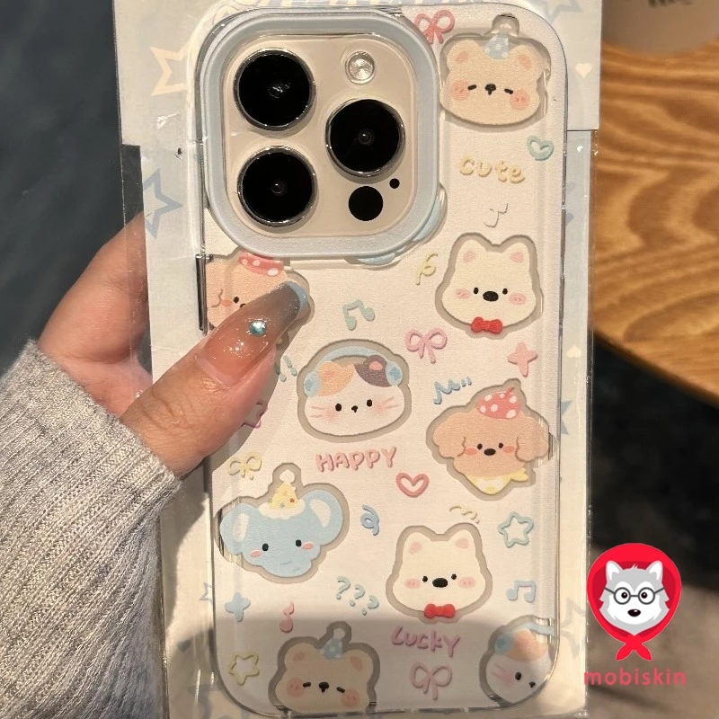 🔥ครอบโทรศัพท์สัตว์เล็กน่ารัก17 16 12 Pro Max 7Plus 13 11 16 Pro Max เคส Iphone 7 14 15 8 XR X XS Max เปลือกนิ่ม เคส case