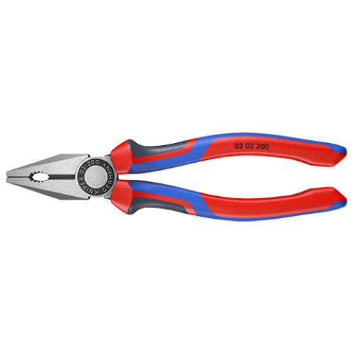 Knipex คีมปากจิ้งจกด้ามหนา ขนาด 8 นิ้ว รุ่น 0302200