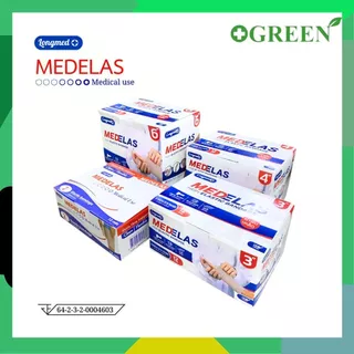 ยกกล่อง Longmed Medelas Elastic Bandage ผ้าพันบรรเทาอาการบวม ขนาด 2 3 4 6 นิ้ว