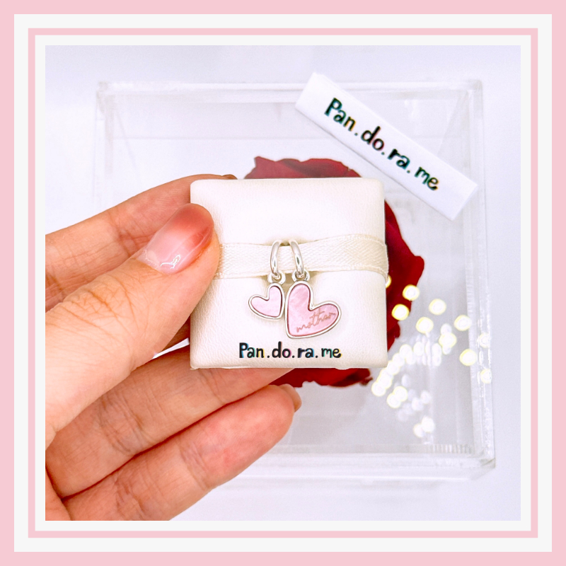 [พร้อมส่ง สินค้าแท้ 💯] **New2025** **ติ้งหัวใจแพน.โด.ร่า** Splittable Mother & Daughter Dangle Charm