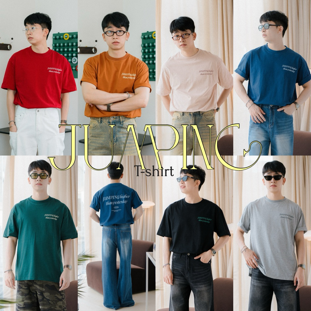 ZAMIO JUMPING T-shirt เสื้อยืดแขนสั้นทรงโอเวอร์ไซส์