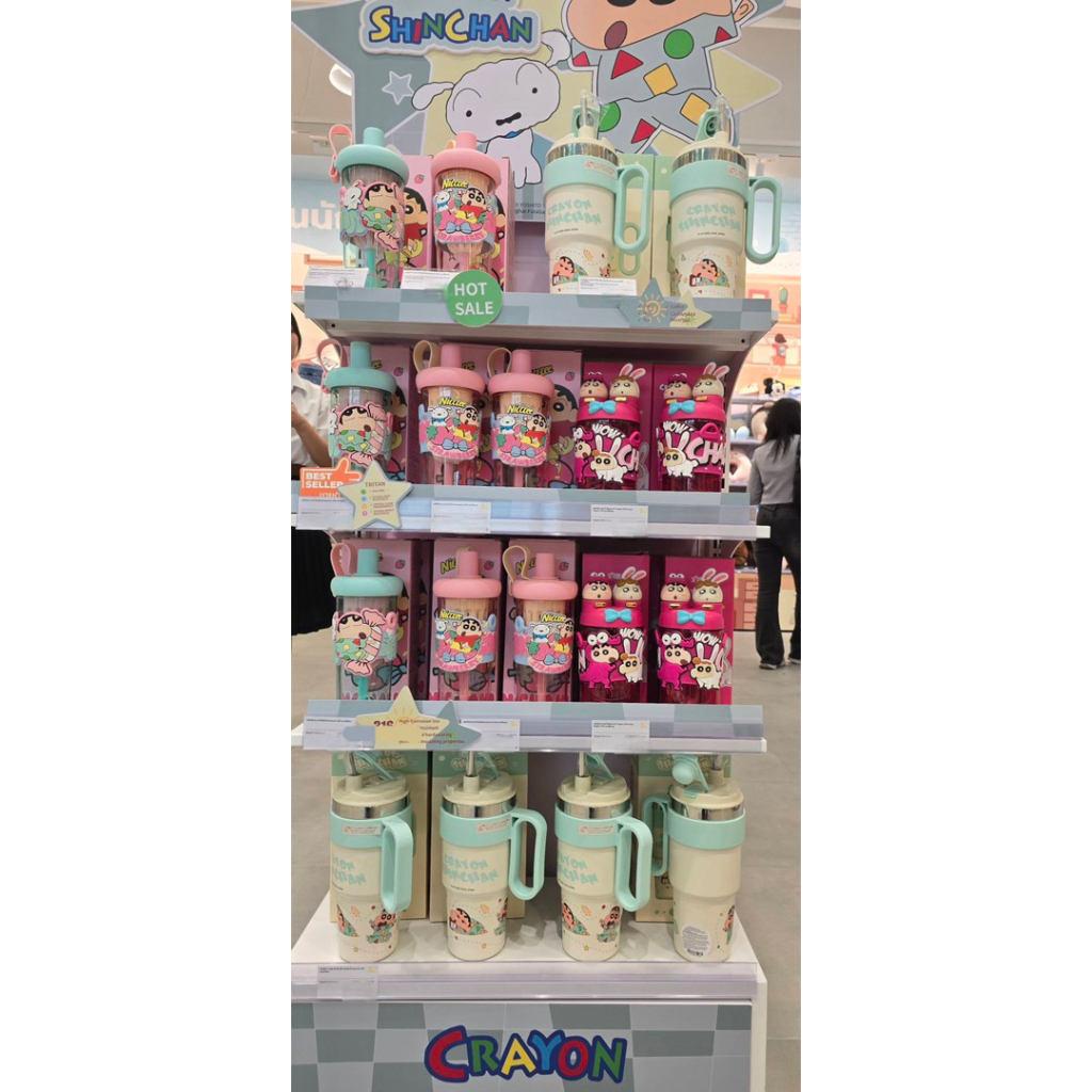 *พร้อมส่ง* แก้วน้ำเก็บความเย็นชินจัง Crayon Shin-Chan x Oh!Some