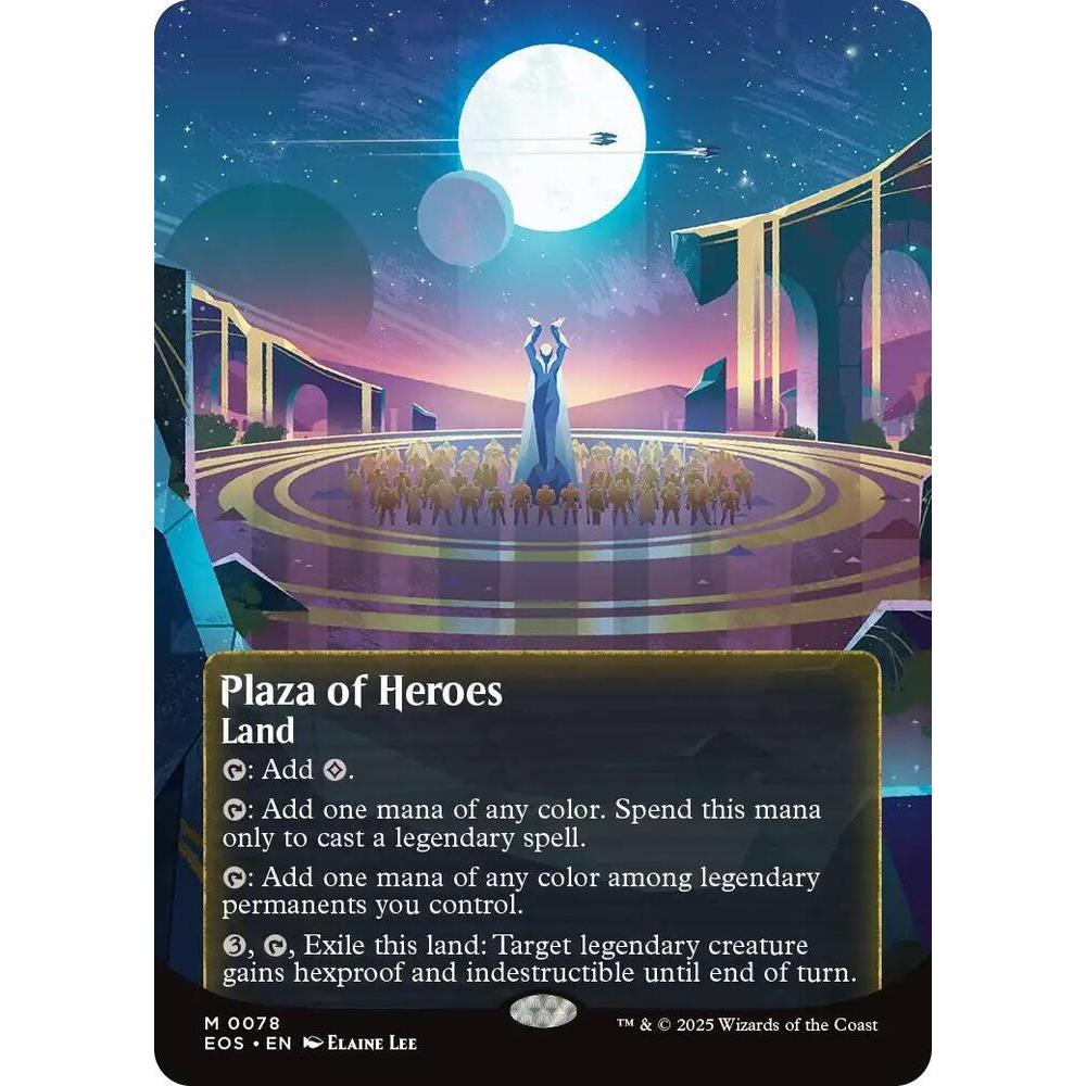 MTG : Plaza of Heroes (0078) (Borderless) - Edge of Eternities: Stellar Sights (EOS)