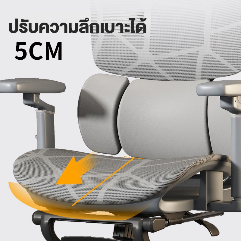 Kris เก้าอี้เพื่อสุขภาพ รุ่น P6 เก้าอี้ตามหลักสรีรศาสตร์ เก้าอี้สำนักงาน รัประกัน 3ป อะไหล่ทดแทนฟรี - รูปที่ 2