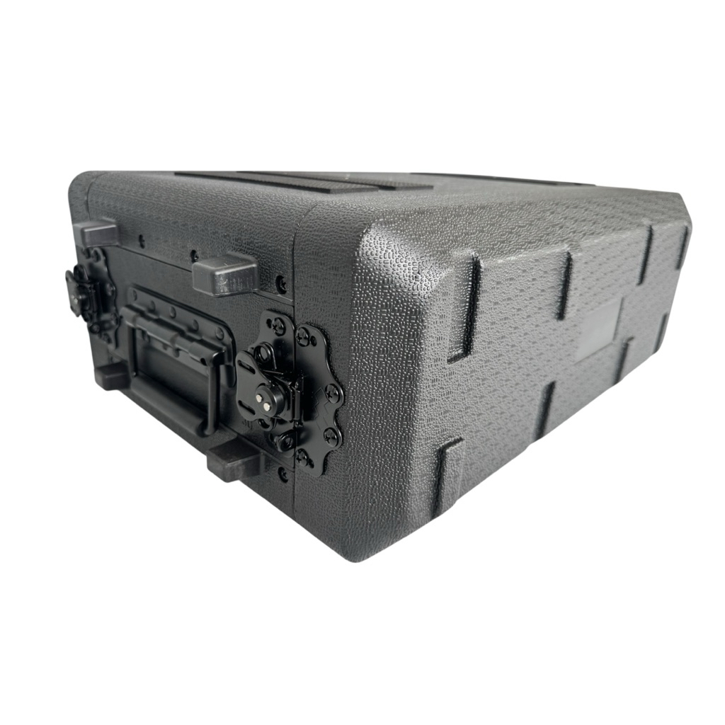 กล่อง rack 3 u ลึก 10 นิ้ว PE Case แร็คพลาสติกอย่างดี  HDPE Flight Case 3U ลึก 10 นิ้ว