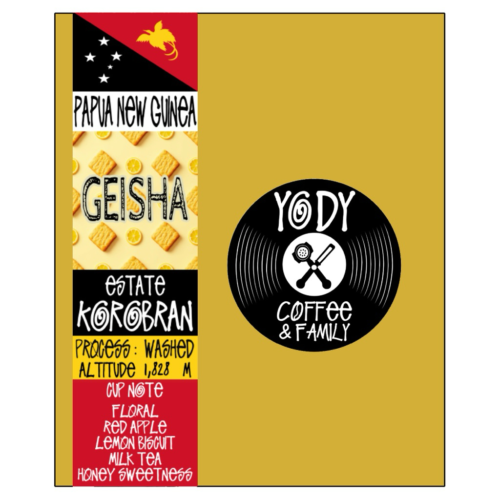 Geisha Korobran Estate Papua New Guinea 🇵🇬 washed process Yody Coffee กาแฟเกอิชา ประเทศปาปัวนิวกินี 