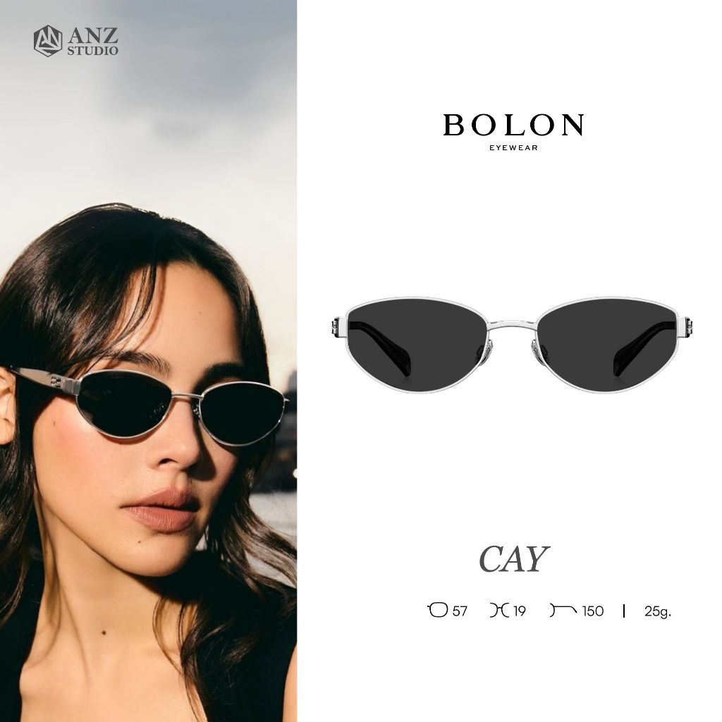 ANZ STUDIO | แว่นตากันแดด BOLON CAY BX7002 – ทรง Oval สง่างามกลิ่นอายเรโทรยุค 90s (ส่งภายใน3วัน)