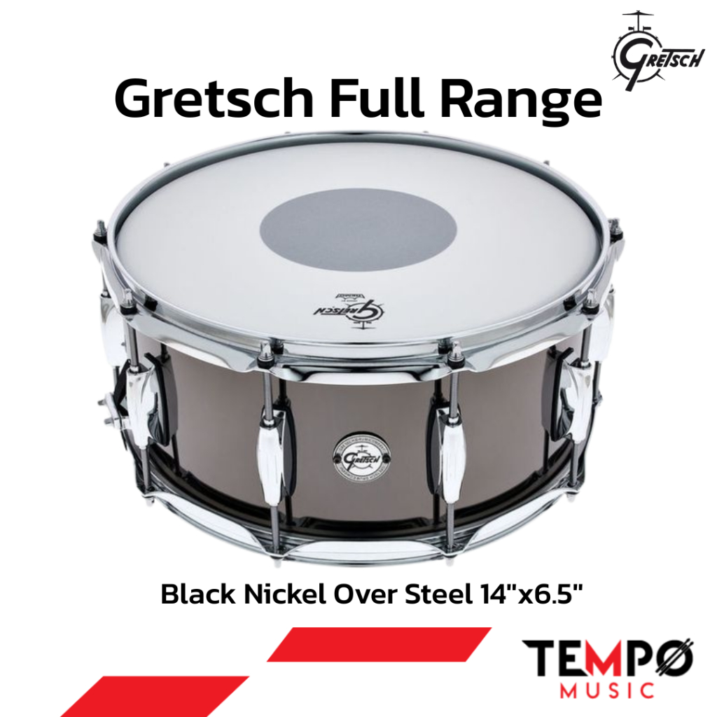 Gretsch Full Range Black Nickel Over Steel 14"x6.5"