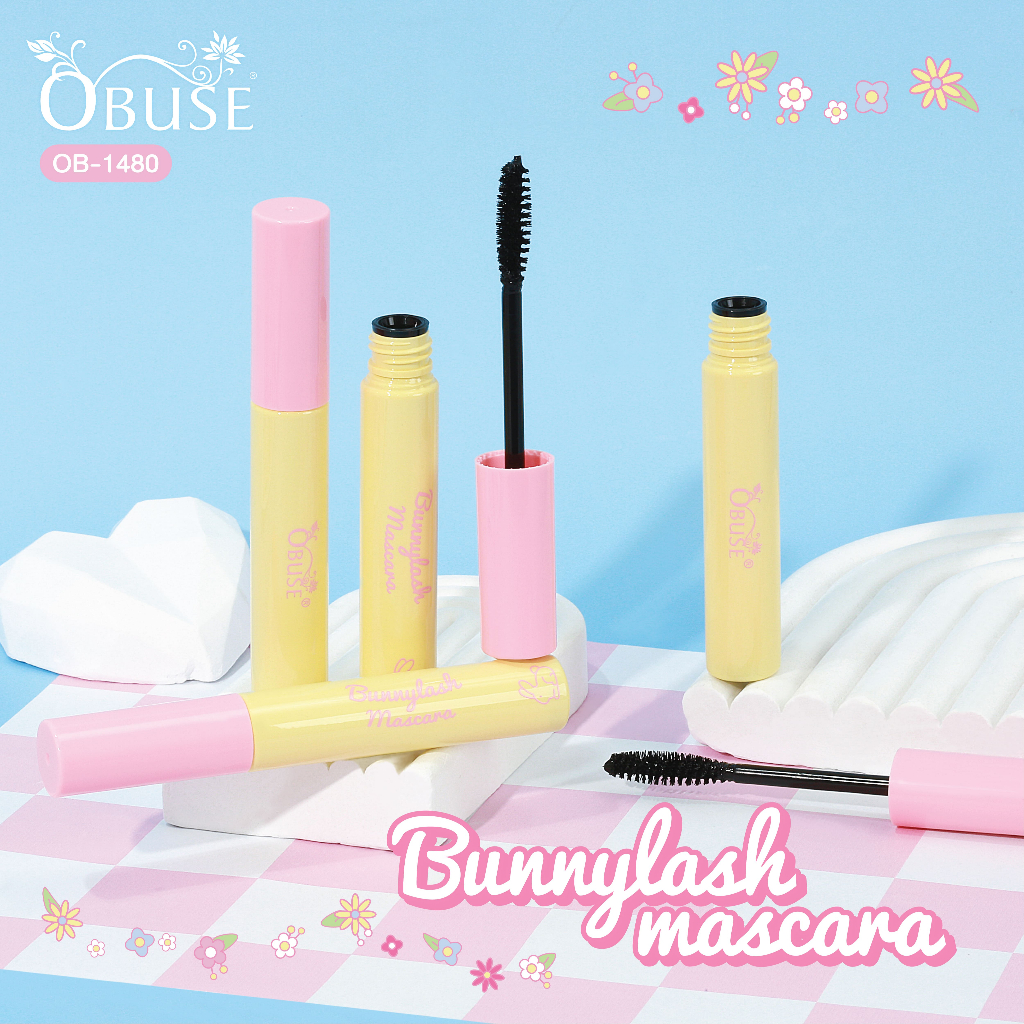 Obuse Bunnylash Mascara มาสคาร่า สีดำสนิท (OB-1480)