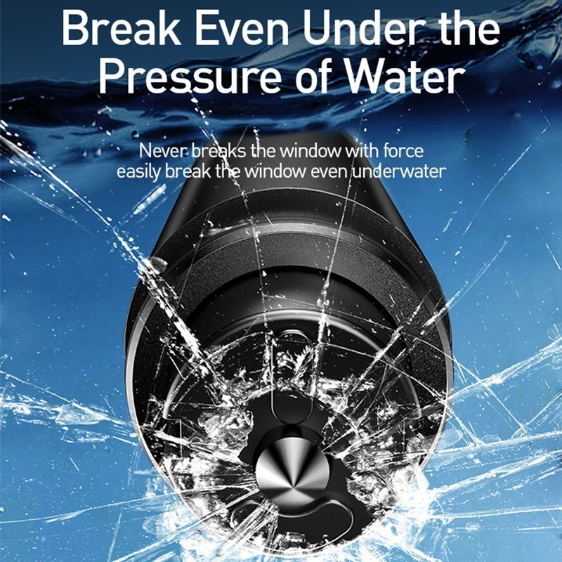 Baseus ค้อนนิรภัย รุ่น Sharp Tool Safety Hammer ค้อนทุบกระจกรถยนต์ 2-in-1 ที่ตัดสายเข็มขัดนิรภัย ค้อนทุบกระจกรถยนต์ฉุกเฉ - รูปที่ 4