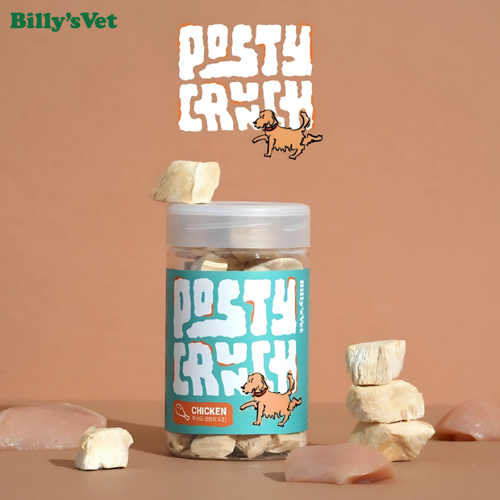 Billy's Vet Posty Crunch Chicken - ขนมฟรีซดรายเพื่อสุขภาพ นำเข้าจากเกาหลี