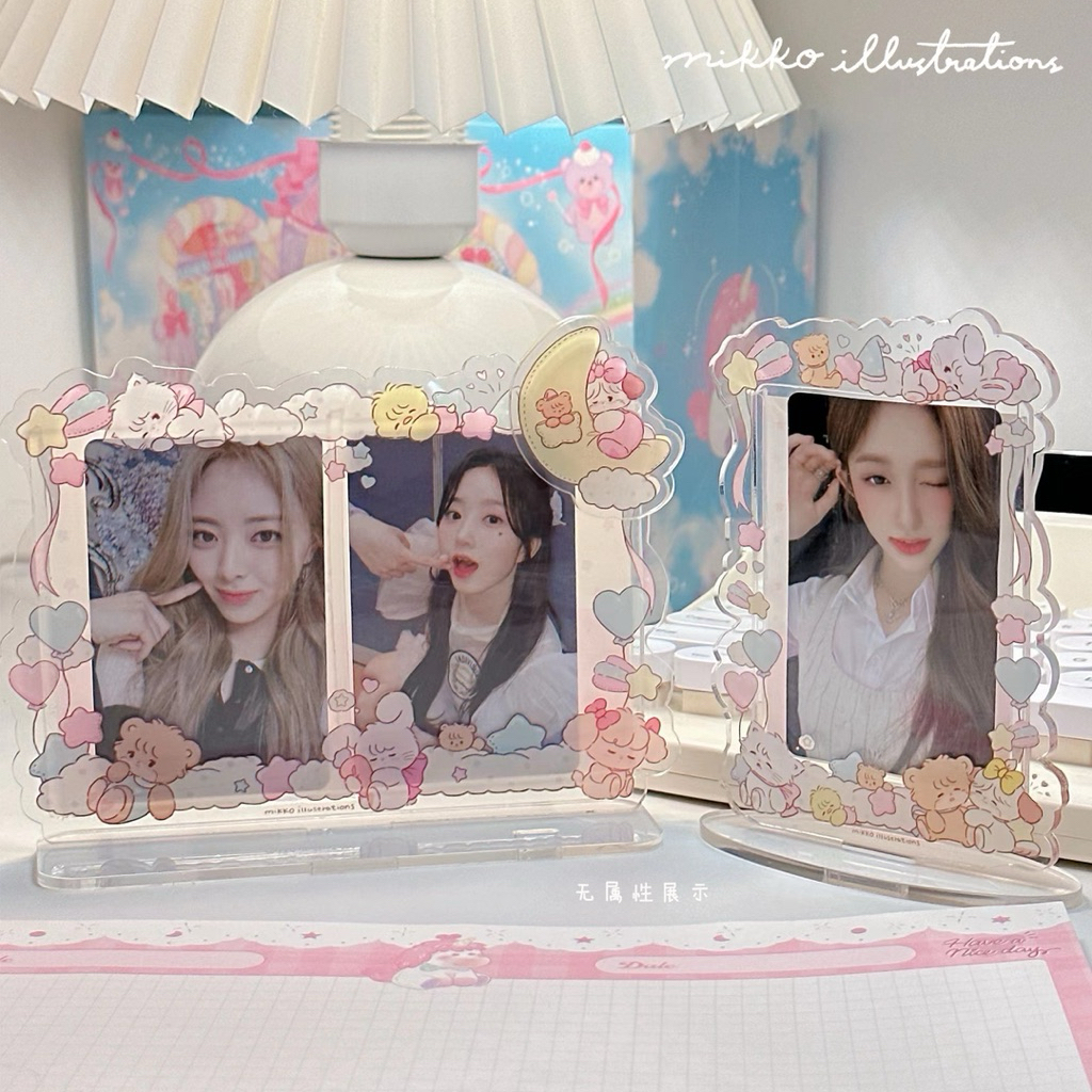 เฟรมตั้งโต๊ะ ลายมิกโกะ ใส่การ์ด