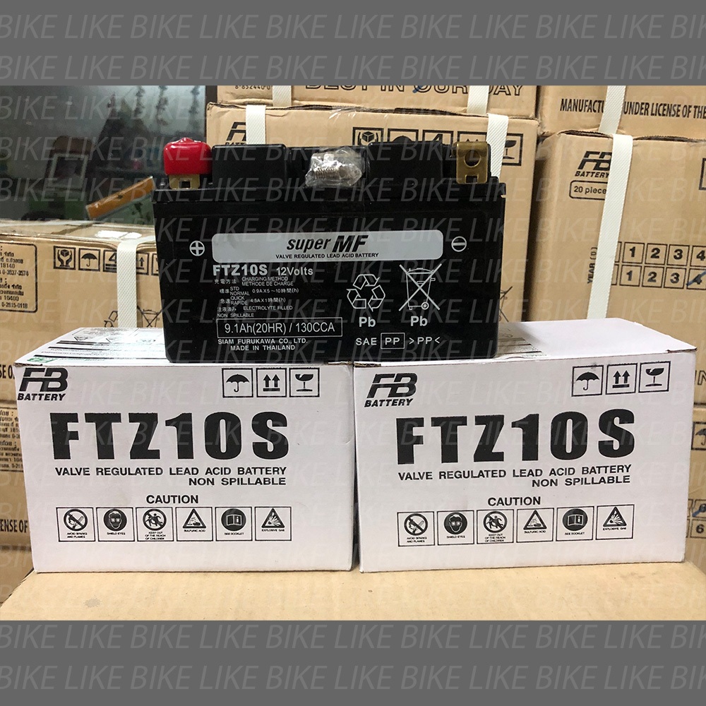 **ลอตใหม่ล่าสุด** FB FTZ10S (12V 9.1Ah) แบตเตอรี่มอเตอร์ไซค์ แบตเตอรี่แห้ง รูปที่ 3