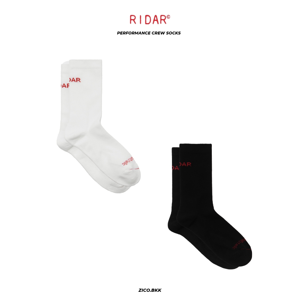 Ridar Performance Crew Socks - 2Pack
