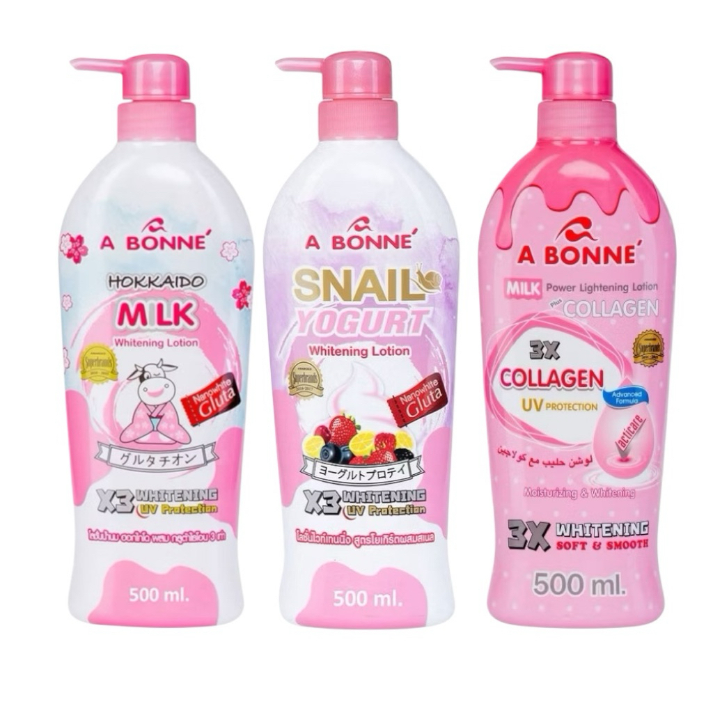 A Bonne' Milk White Lotion เอ บอนเน่ มิลค์ ไวท์ โลชั่น 500ml