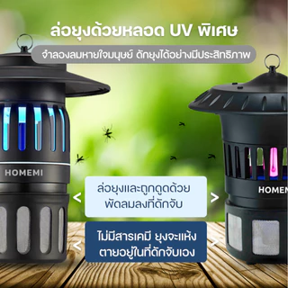 Homemi Indoor & Outdoor Mosquito Trap เครื่องดักยุงและแมลงกลางแจ้งและในบ้าน