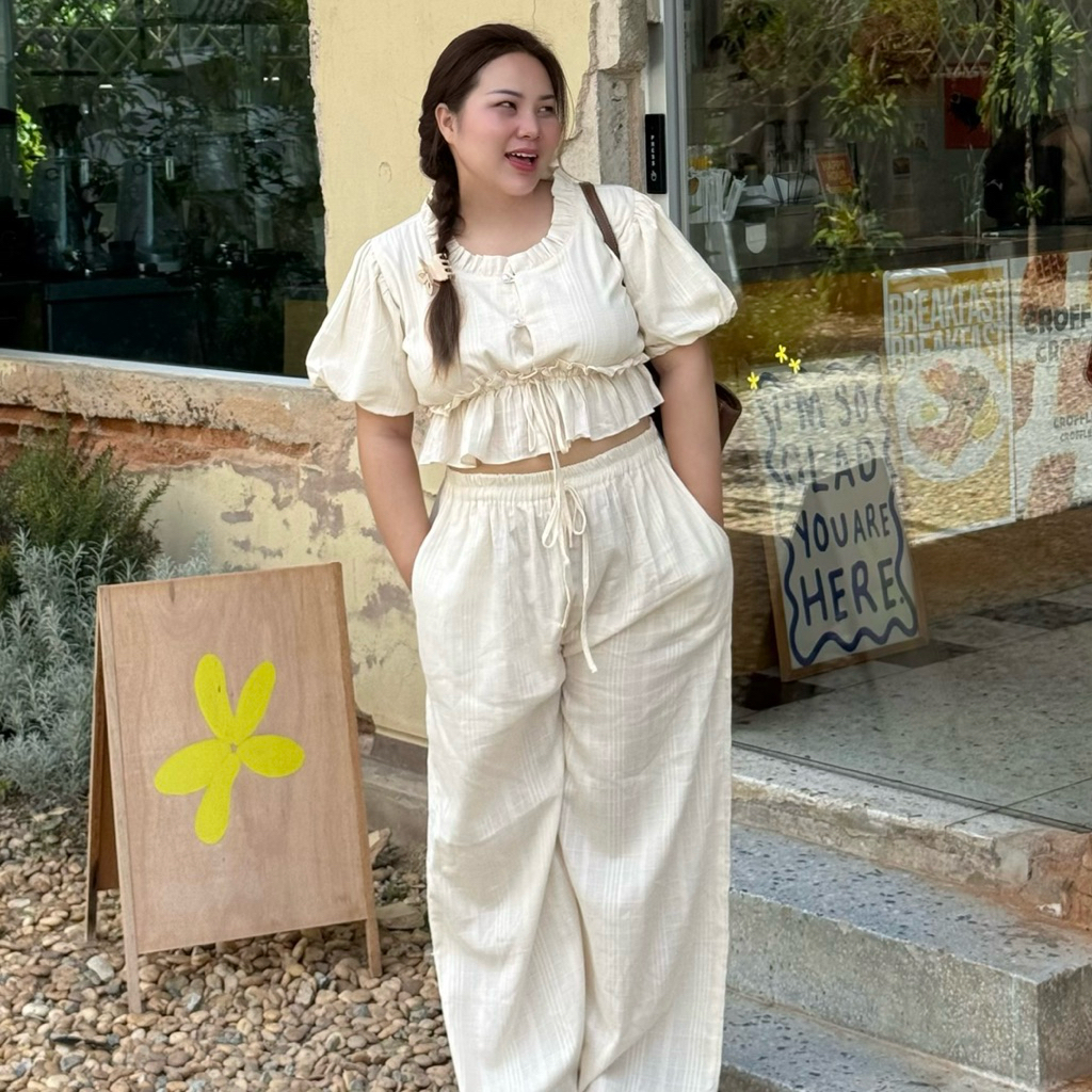 𝐃𝐮𝐛𝐛𝐲 𝐒𝐞𝐭 🧸🧺ชุดเซตน่ารัก สาวอวบผ้าดับบี้🧁✨