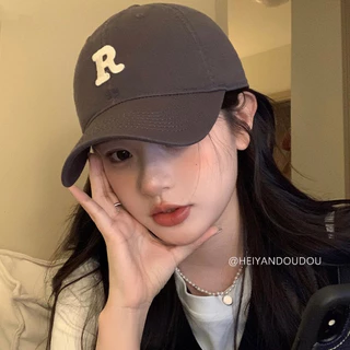 RIbbonIsland🧢หมวกเบสบอล หมวกแฟชั่น กันแดด แฟชั่น มินิมอล ปักลาย เกาหลี สำหรับผู้ชายและผู้หญิง ส่งเร็ว