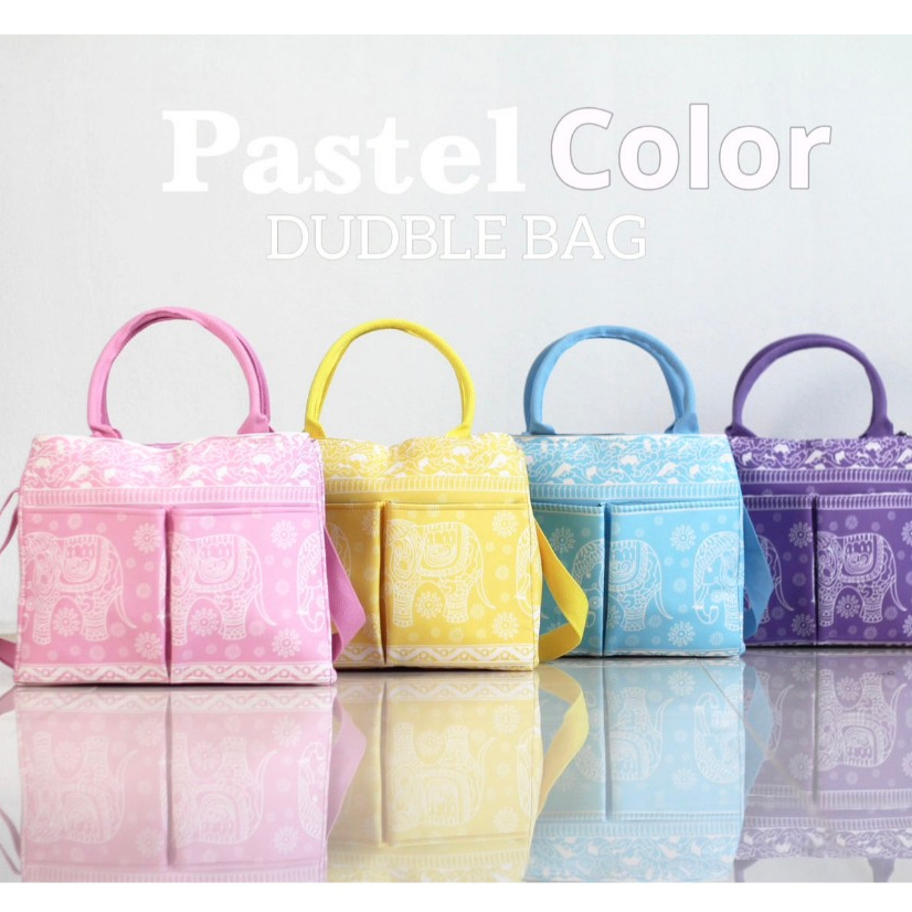 กระเป๋าช้าง Dubble Bag Maru Pastel  มารุ ใส่ของได้เยอะแบบ  ส่งจากไทย