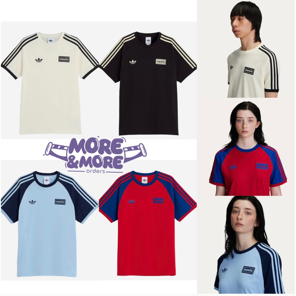 [ Pre-more&more🇰🇷] - Adidas x Oasis Tour 3-Stripes T-Shirt