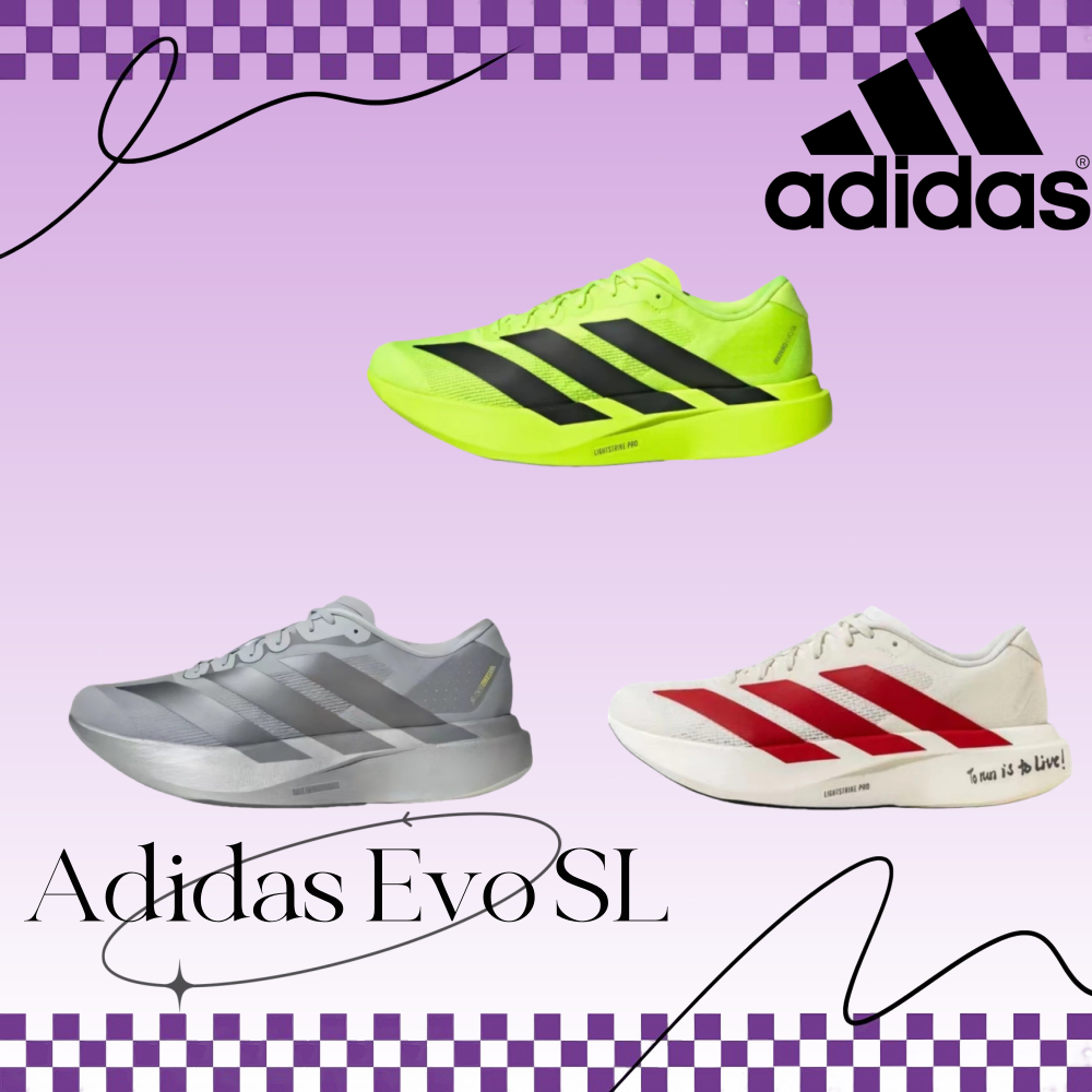(ของแท้ 100%) รองเท้าผ้าใบ Adidas Adizero Evo SL มีให้เลือก 3 สี (JR3419, JS1182, JR3416)
