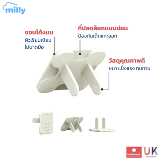 nova X Milly ที่อุดรูปลั๊กไฟ ปิดปลั๊กไฟ กันไฟดูด ไฟช็อต ผลิตจากวัสดุทนไฟ เพื่อความปลอดภัยสำหรับเด็ก