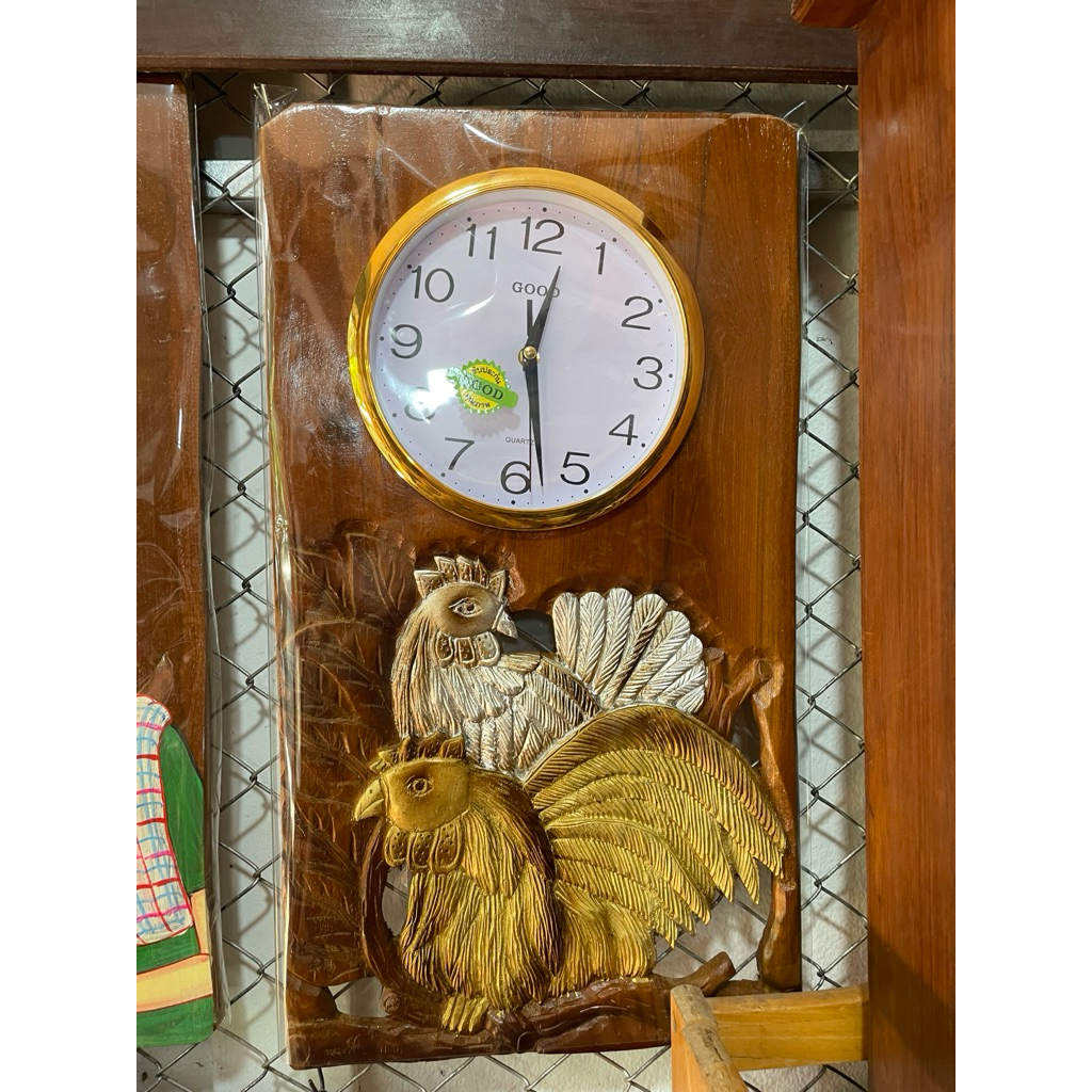 นาฬิกาแขวนผนังไม้แกะสลัก ไม้สักแท้🔥 รวมนาฬิกาแกะสลัก 10 แบบ - รูปที่ 7