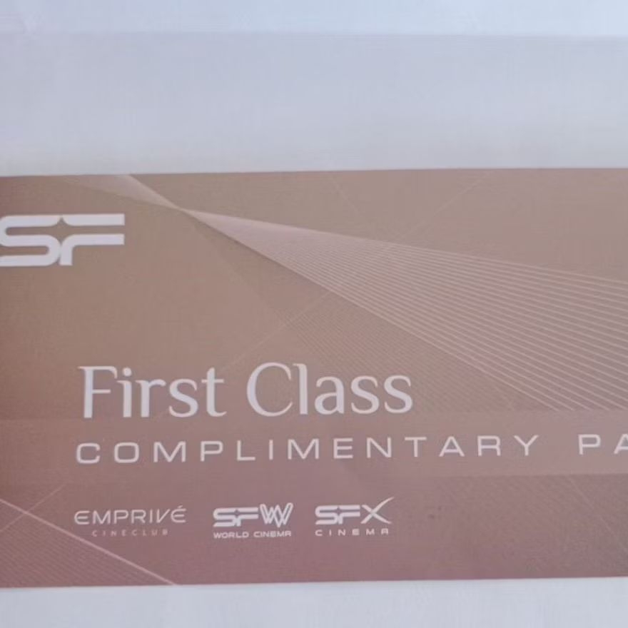 ตั๋วหนัง SF FIRST CLASS / THE BED หมดอายุ 31 ธันวาคม 2568 ใช้จองล่วงหน้าได้