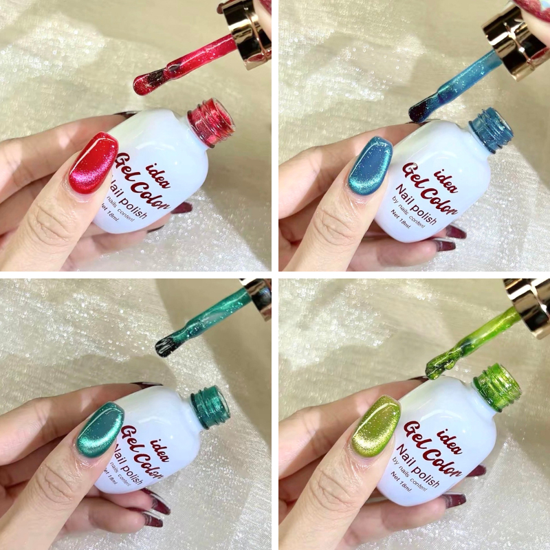 เเยกขวด / สีเจล New Idea gel  Cateye ลูกแก้ว 9 สี  Idea 9-32