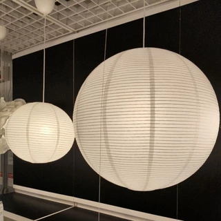 IKEAshopping IKEA GULLSUDARE กุลซูดาเร โป๊ะโคม ไม่มีสายไม่มีหลอดให้นะครับ แขวนเพดาน, ขาว/ผลิตด้วยมือ, 45 ซม.