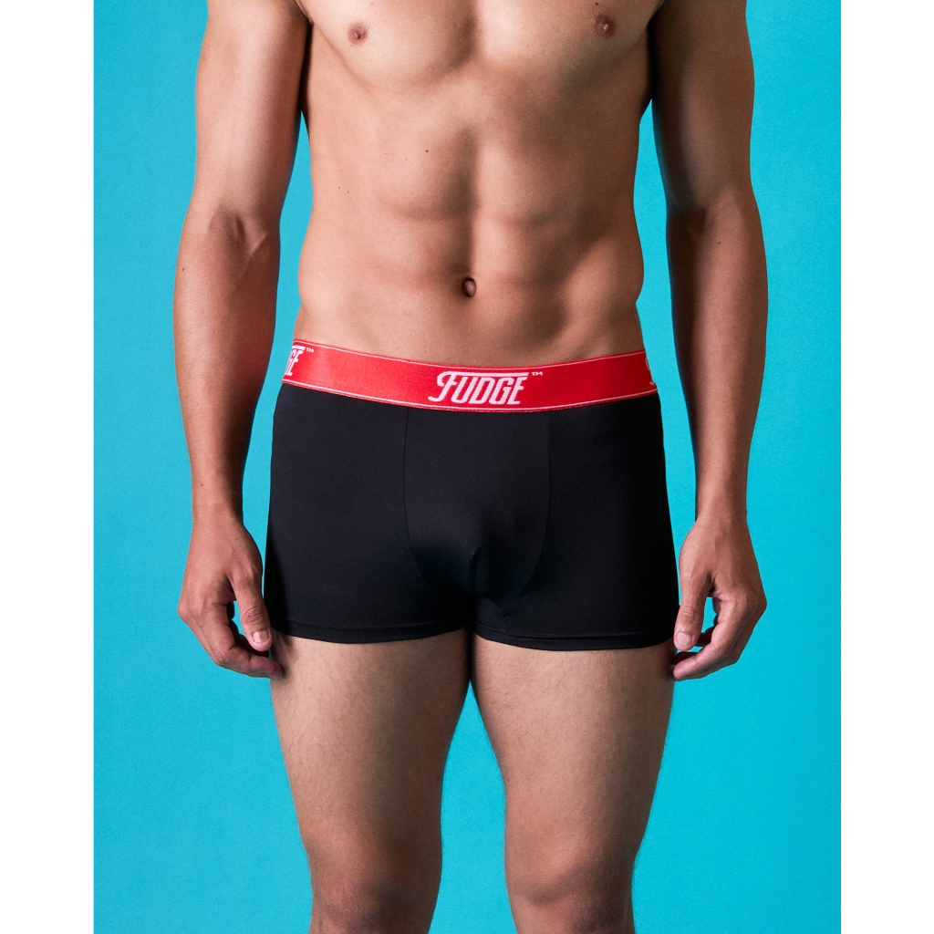 Fudge - Classic Fit Trunk - กางเกงในทรงทรั้ง - สีขาว/ดำ