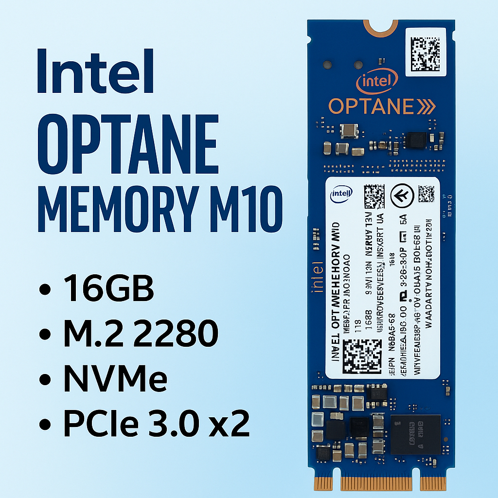 Intel Optane Memory M10 รุ่น MEMPEK1J016GAD ความจุ 16GB แบบ M.2 2280 NVMe PCIe 3.0 x2