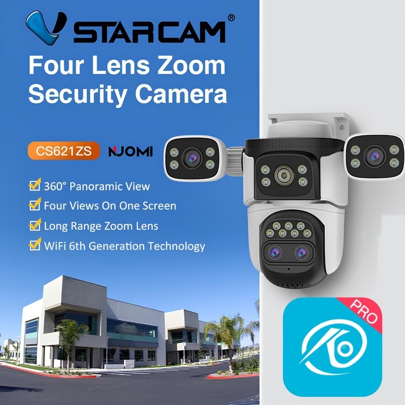 VSTARCAM CS621ZS / CG621ZS 4G LTE SIM FHD 1080P 2MP x 4 เลนส์กล้อง กล้องวงจรปิด Ai Security Camera