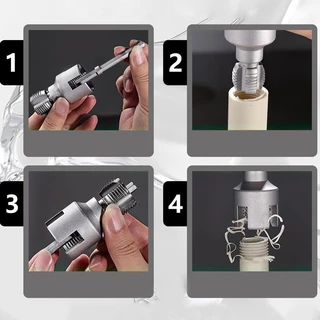เหมาะสําหรับท่อประปา ชุดต๊าบเกลียวท่อ PVC แบบเกลียวในและเกลียวนอก ดอกต๊าปเกลียว 1/2 นิ้ว+ 3/4 นิ้ว