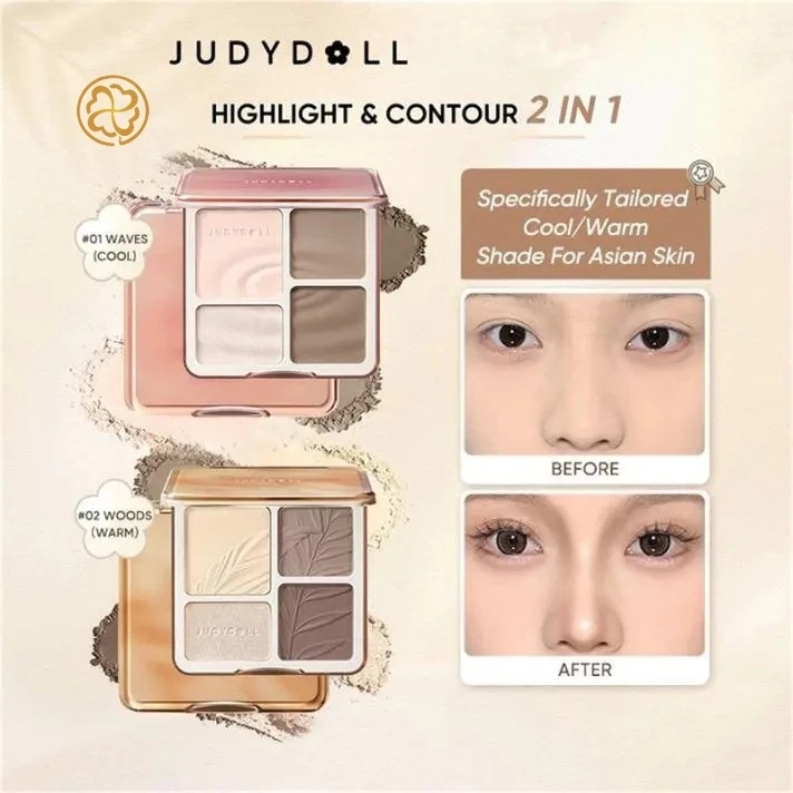 【ส่งจากไทย】JUDYDOLL HIGHLIGHT & CONTOUR 9g จูดี้ดอล ไฮท์ไลท์ & คอนทัวร์ กันน้ำ ติดทนนาน