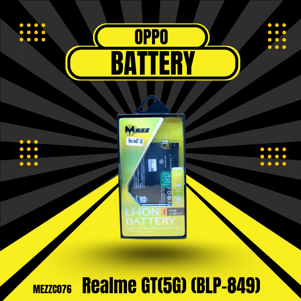 เเบตเตอรี่ OPPO Realme GT(5G) (BLP-849) มอก.ยี่ห้อ(MEZZ)